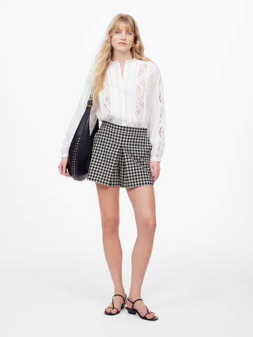 Madewell Gingham Mini Skort